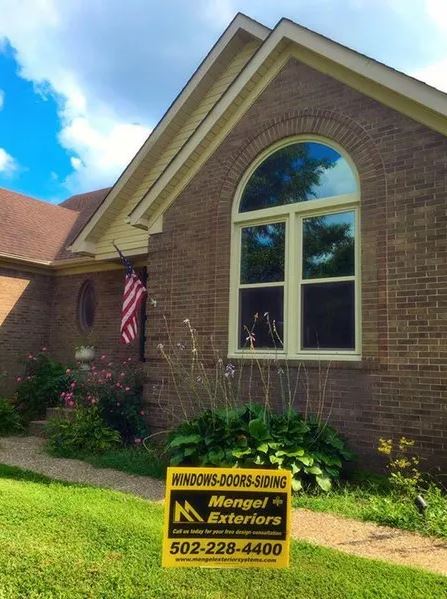Circle top window wrapped with no visible seams — Prospect, KY — Mengel Exteriors