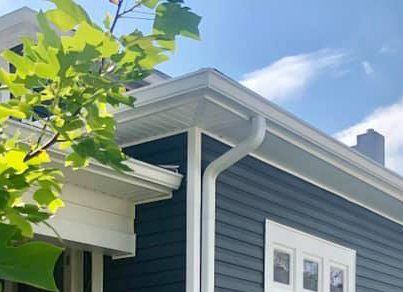 White house gutter — Prospect, KY — Mengel Exteriors