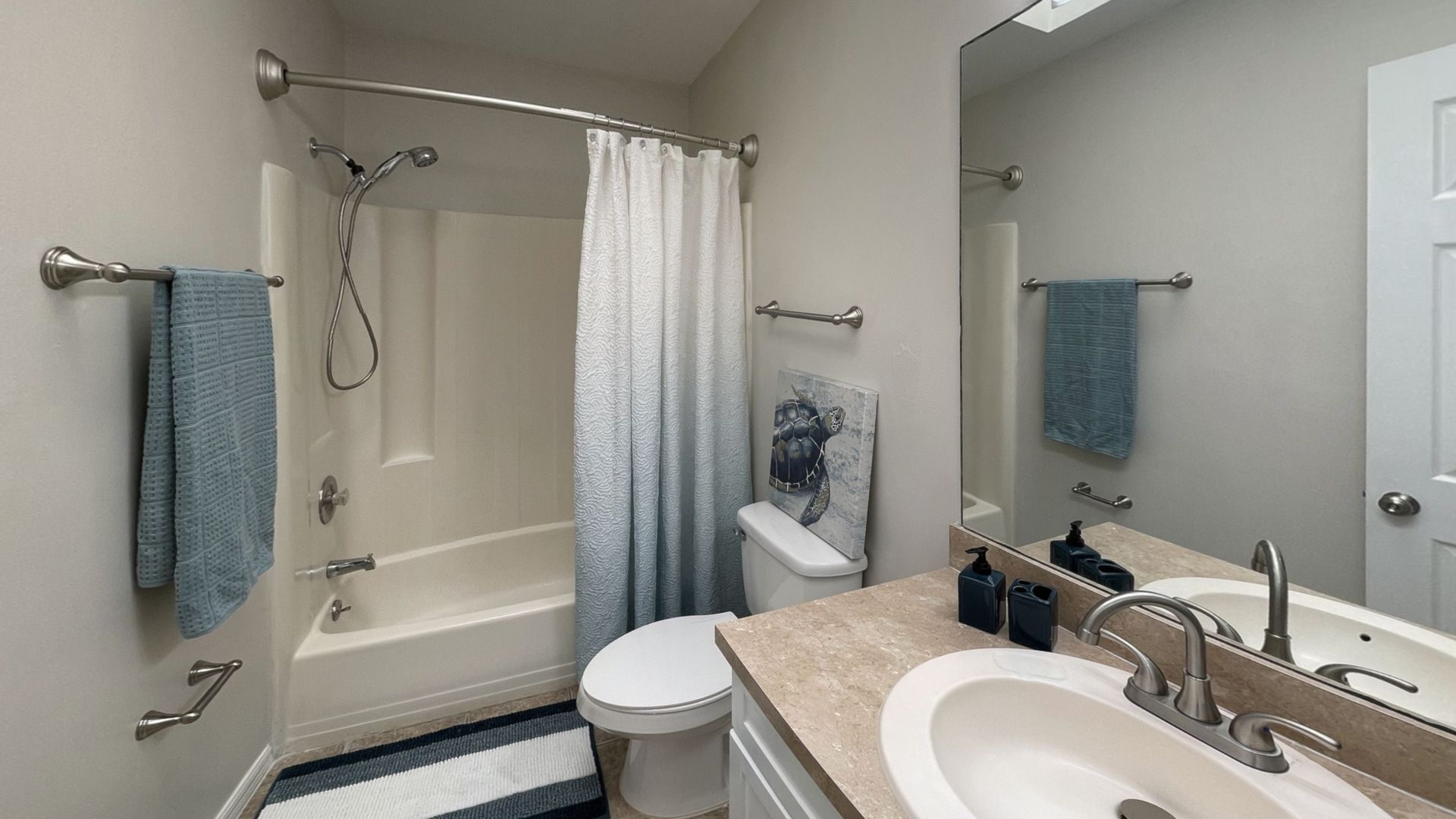 Bathroom at The Virginia in Tavares, FL.