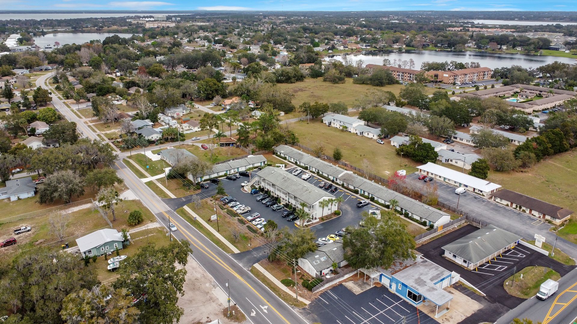 Aerial view at The Virginia in Tavares, FL.
