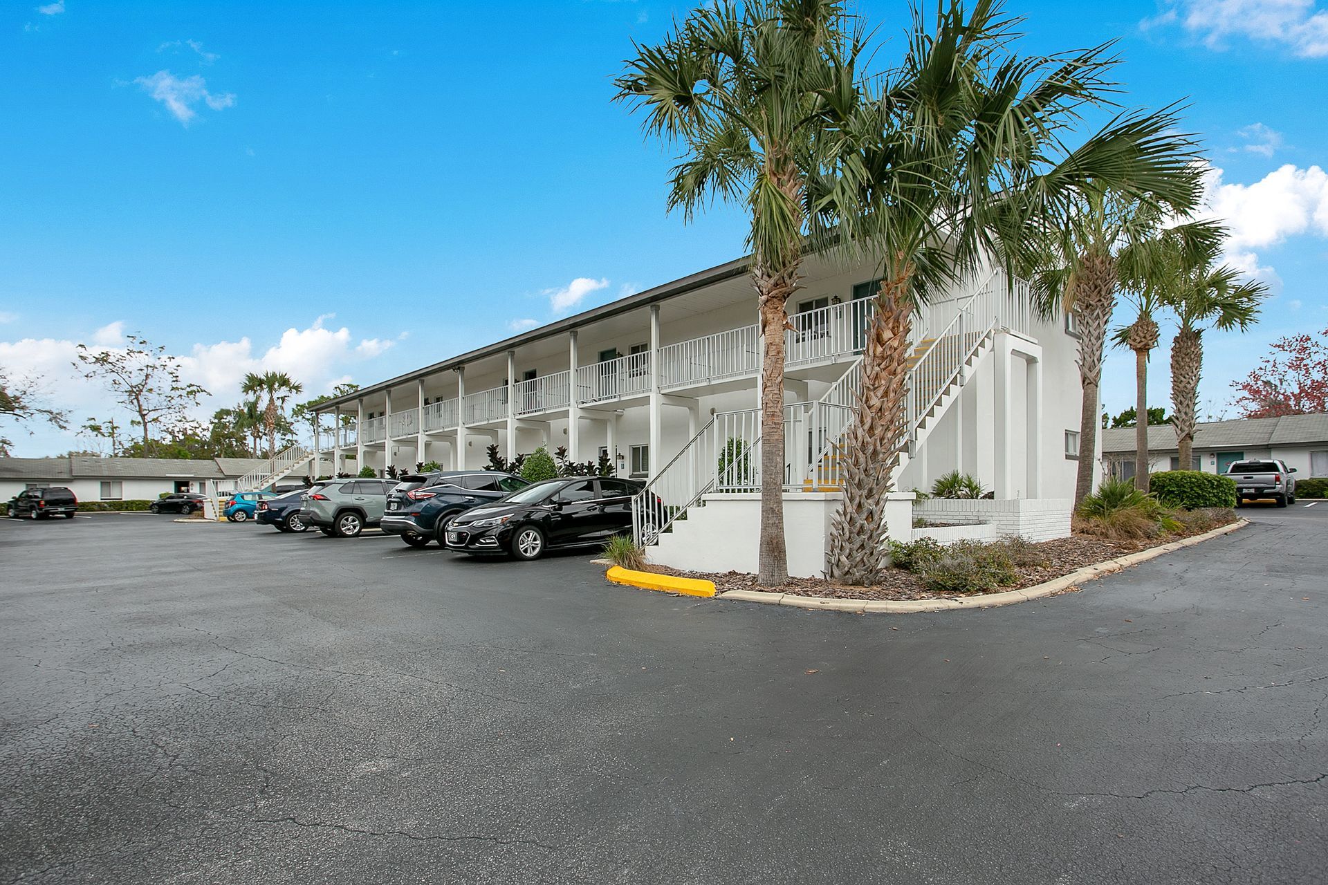 Parking lot at The Virginia in Tavares, FL.