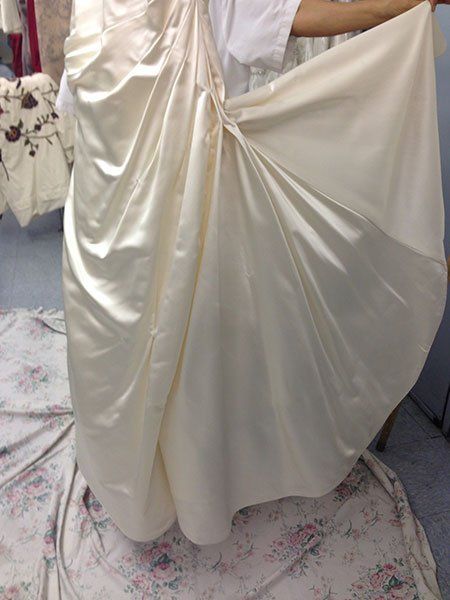 After Dress Restoration — San Mateo, CA — Crystal Cleaning Center