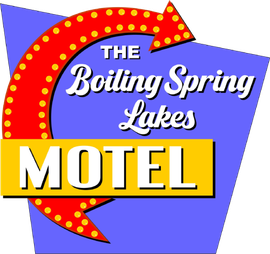 Logo for the boiling spring lakes motel