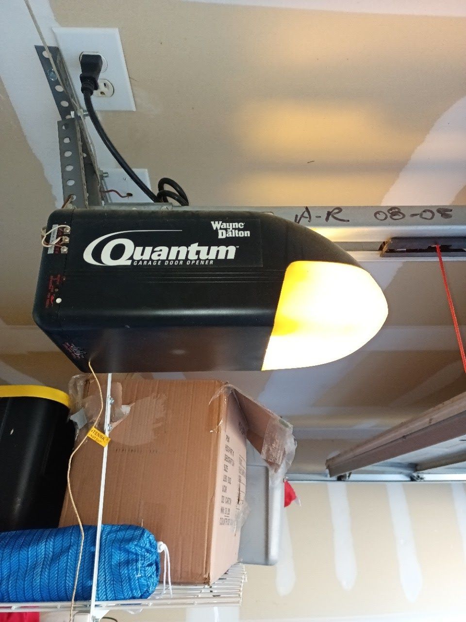 Garage door opener, black unit with 