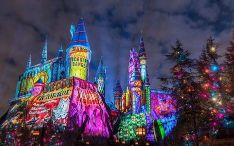 Universal Orlando Hogwarts Castle Christmas