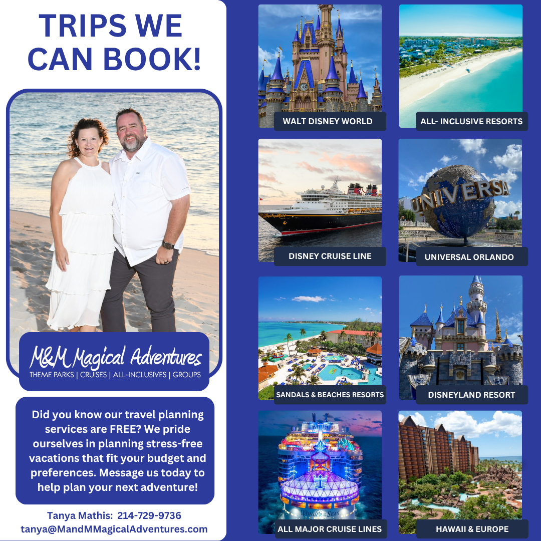 Trips M&M Magical Adventures Can Book