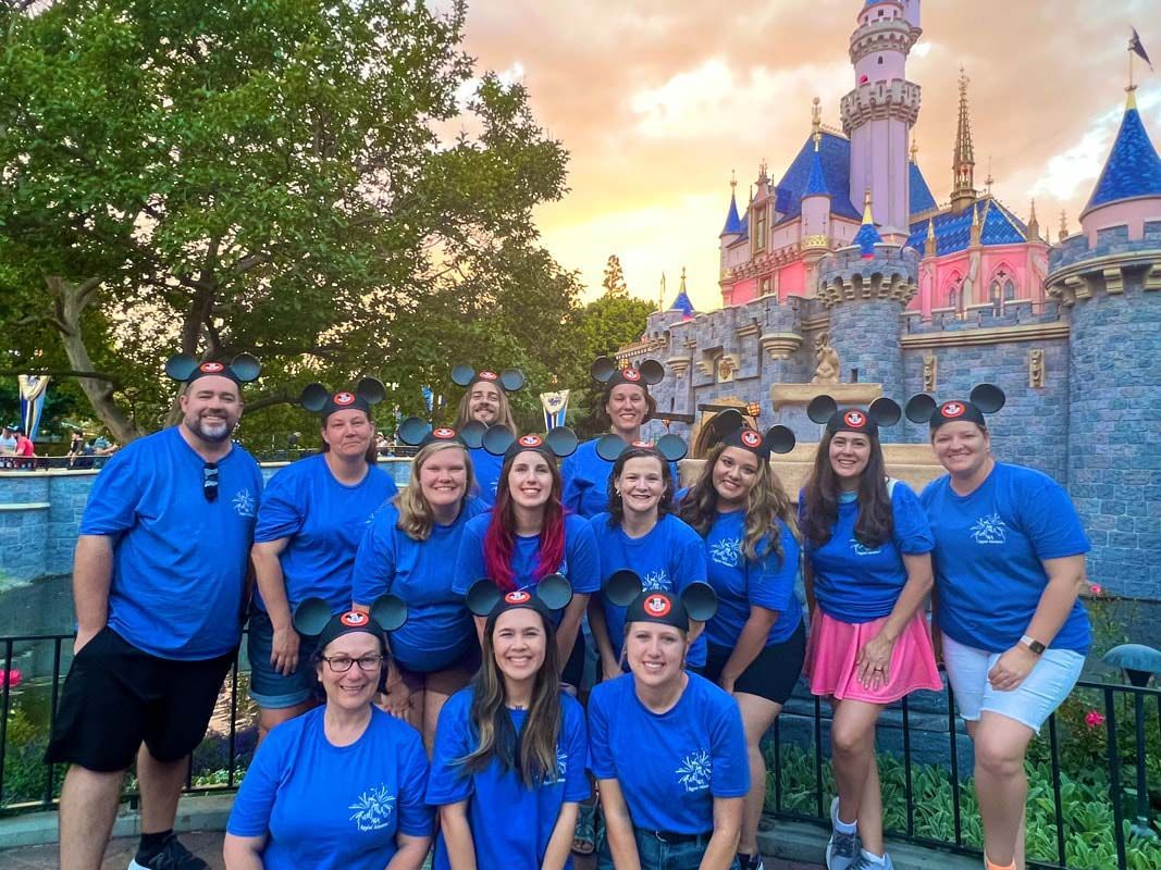 M&M Magical Adventures Disneyland Team Photo