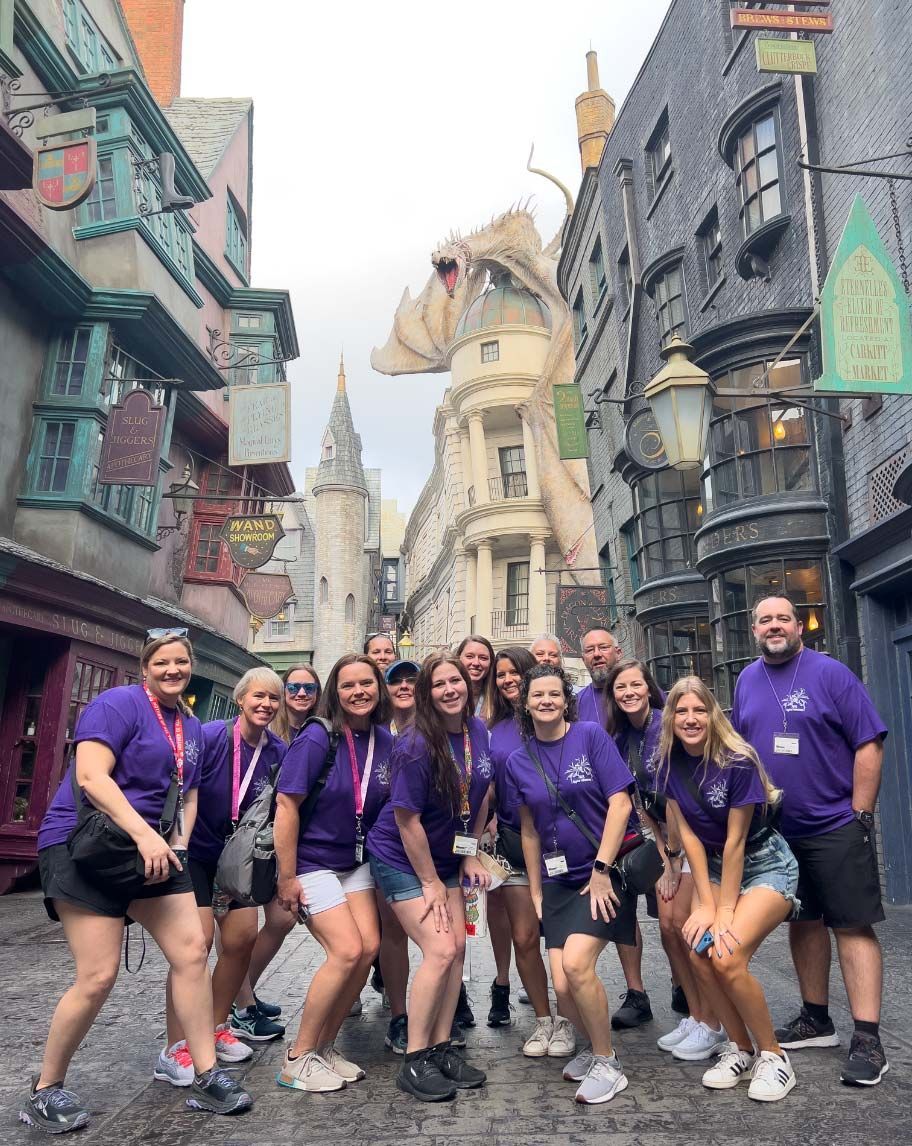 M&M Magical Adventures Team Photo Universal Studios Orlando