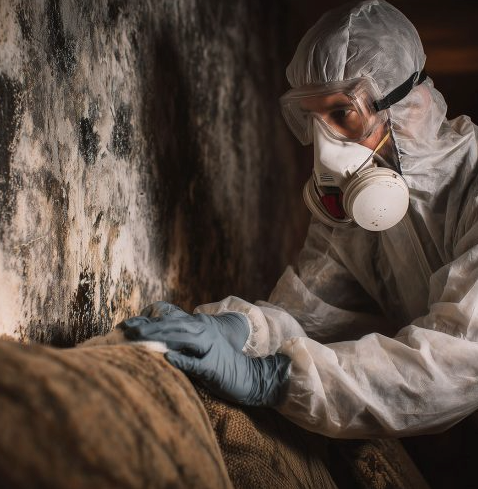 A group of women are sitting at a long wooden table with laptops.