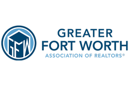 The logo for the greater fort worth association of realtors.
