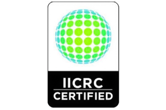 A logo that says iicrc certified on it