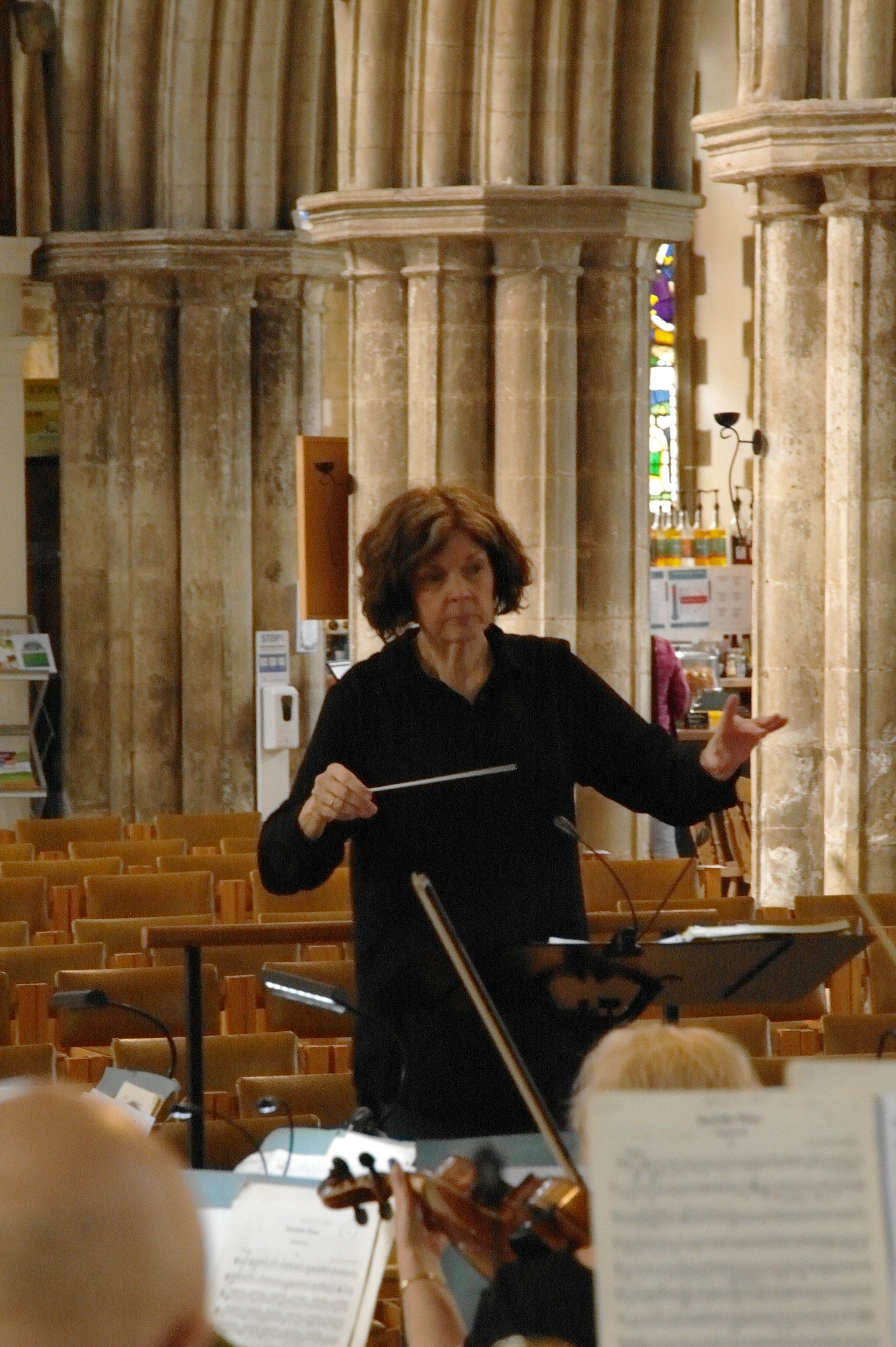 Susan Grant - Our Musical Director putting the GSO through their paces!