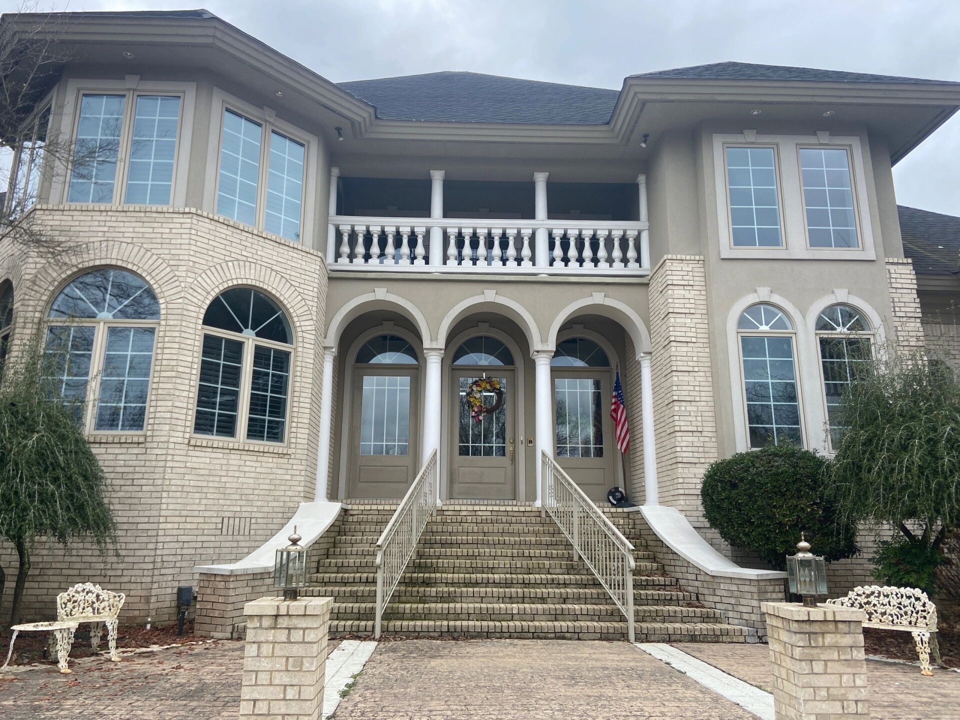 image of large home roof replacement