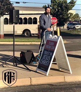 image of open air preaching