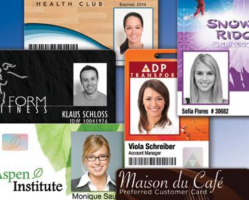 tessere ottenute da stampanti termografiche