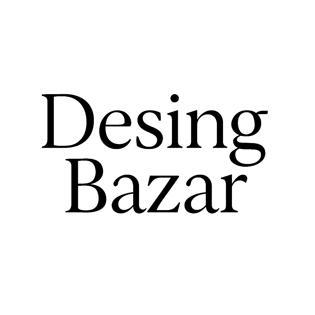 Logotipo para Mora Bazaar, texto naranja en la parte superior y texto turquesa debajo.
