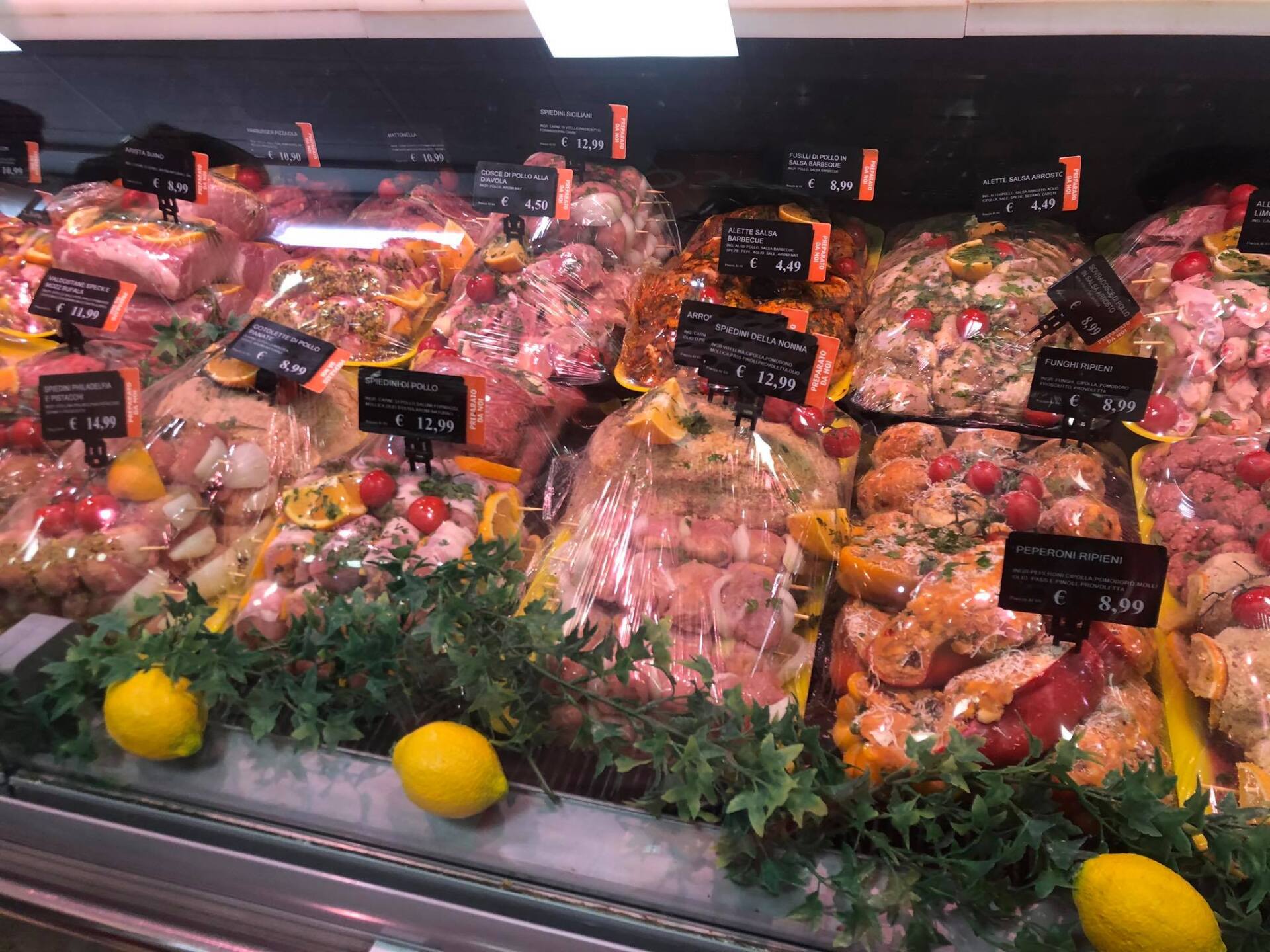 preparazioni a base di carne da cuocere