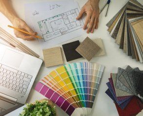 Selecting colors for floor plan