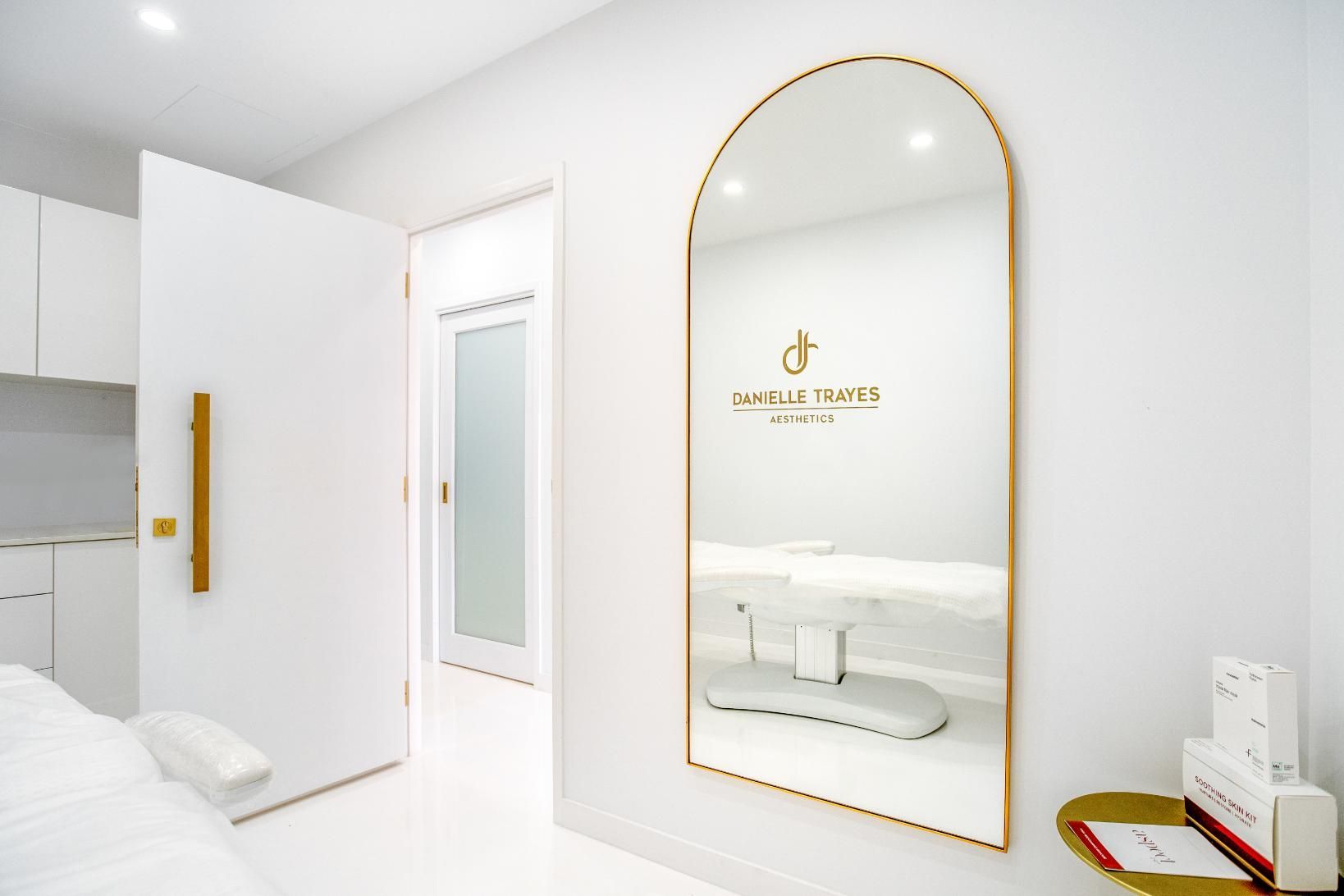 White Room With a Large Mirror on the Wall — Danielle Trayes Aesthetics in Broadbeach Waters, QLD