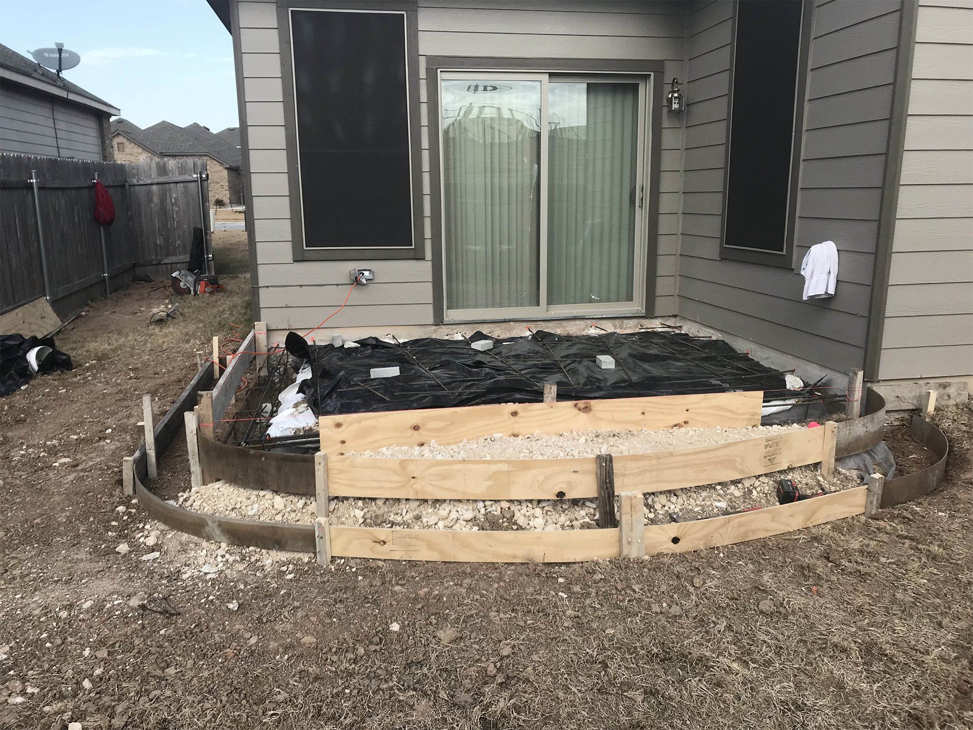 Before House Porch Installation