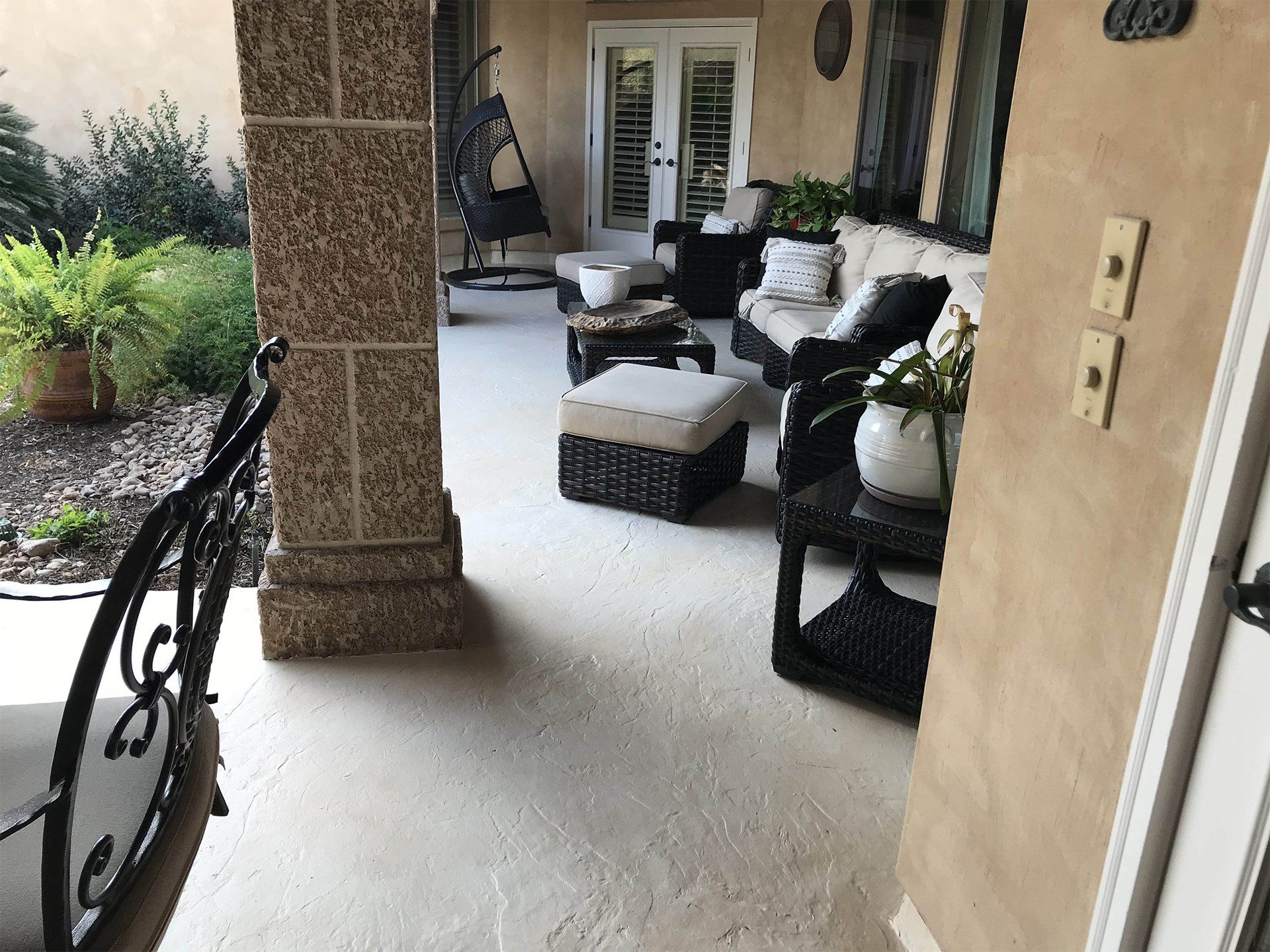 Textured Flooring on Patio