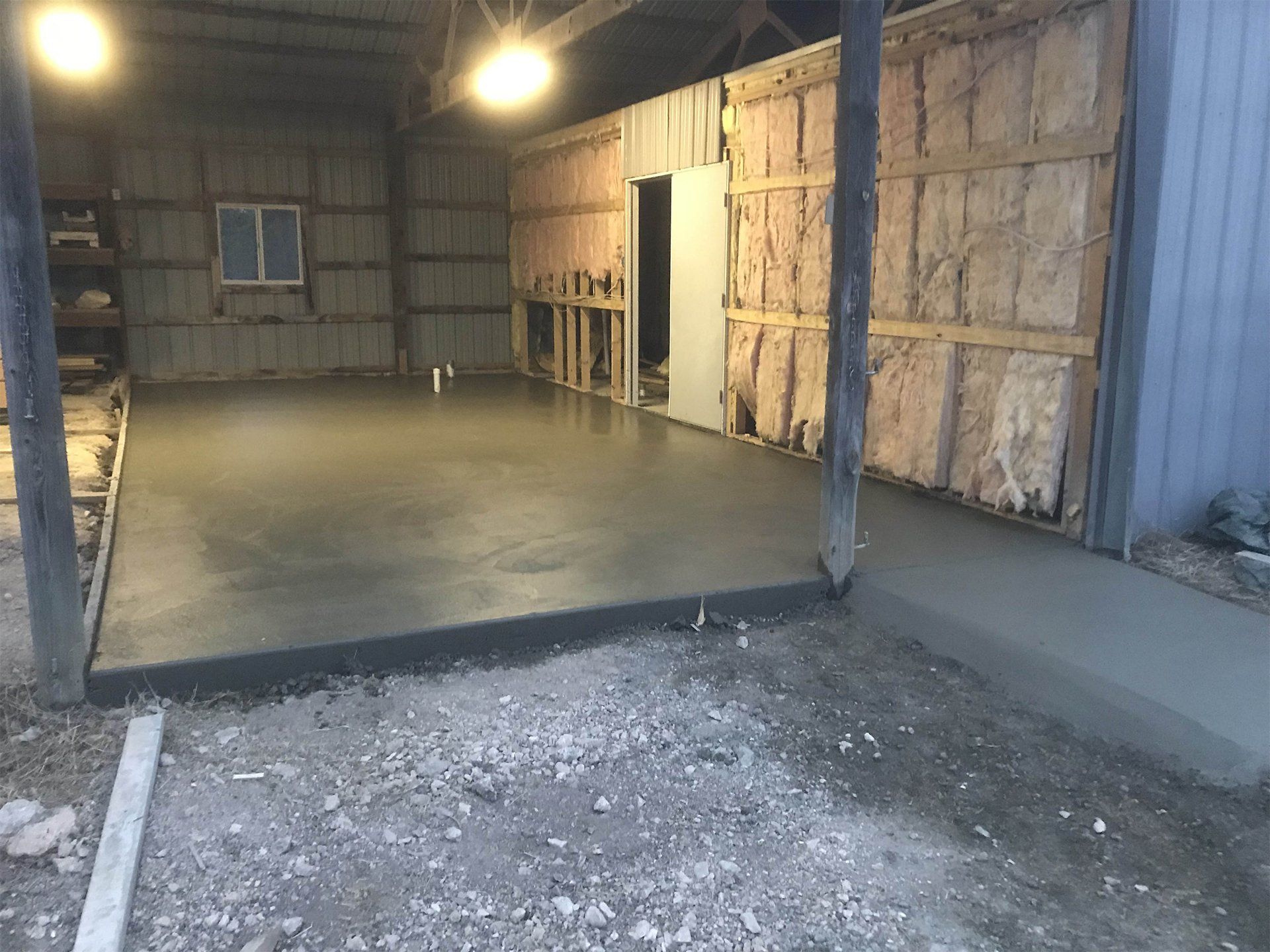 After Garage Concrete Floor Installation