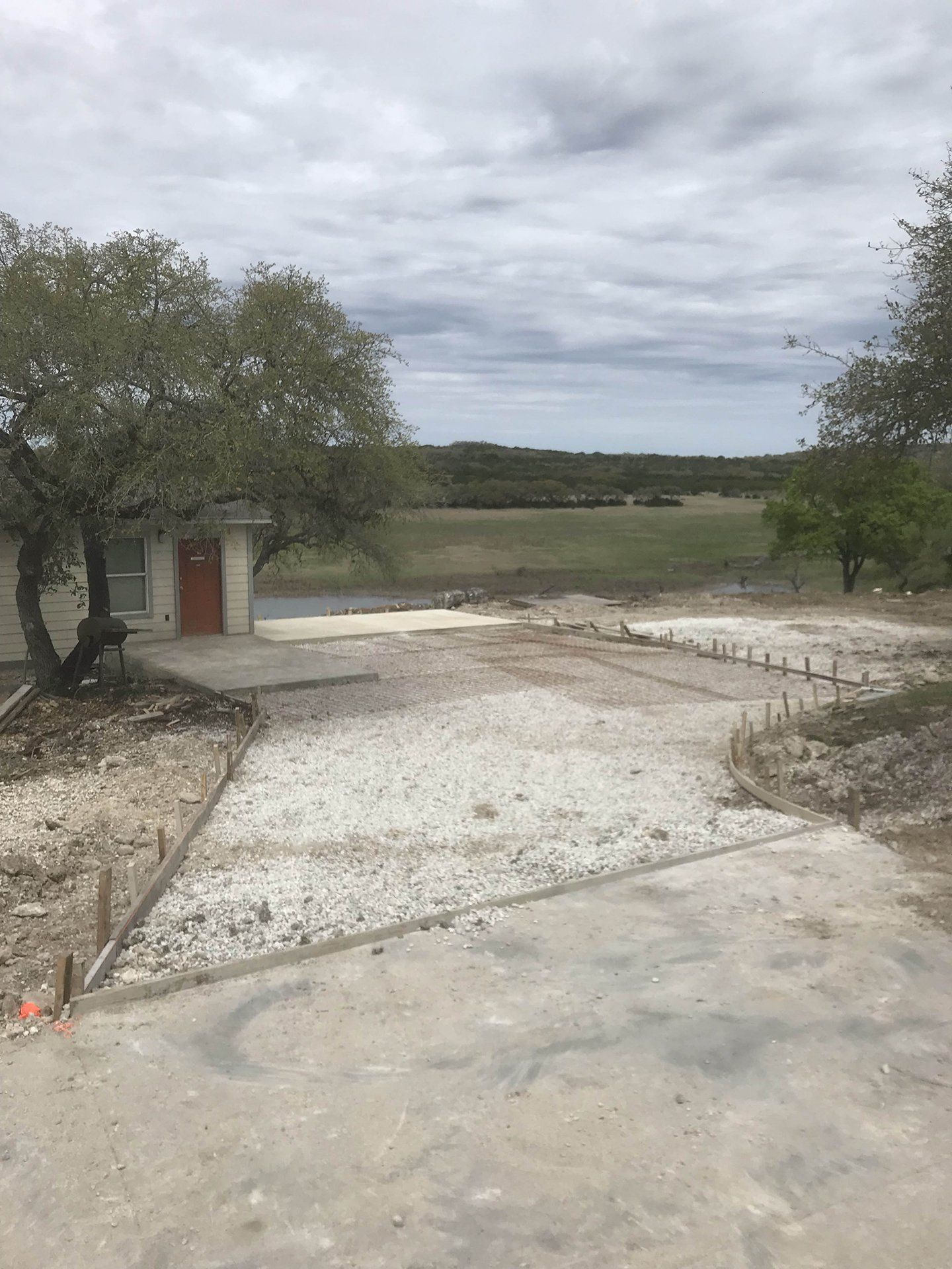 Before Concrete Driveway Installation