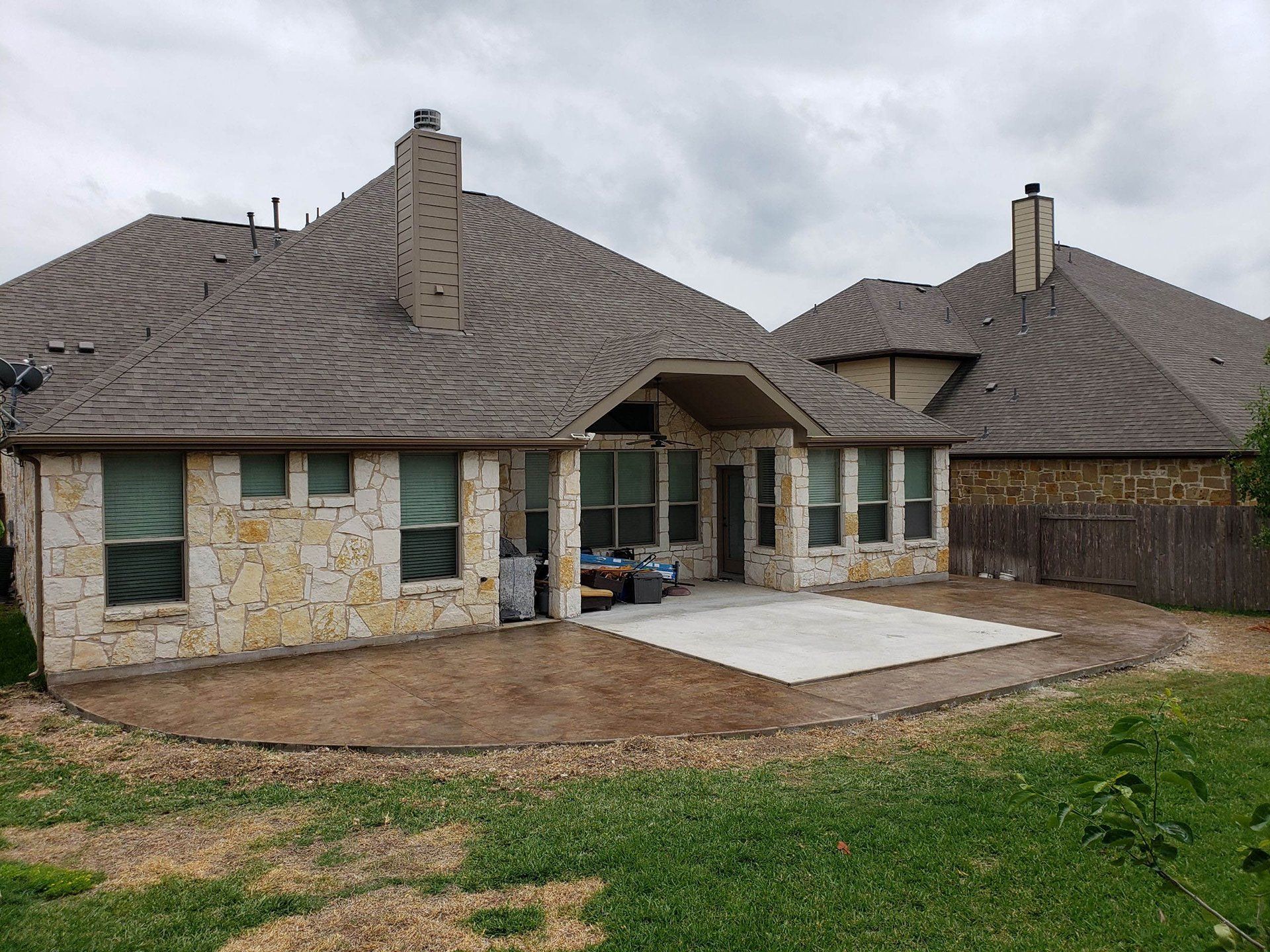 After Concrete Patio Installation