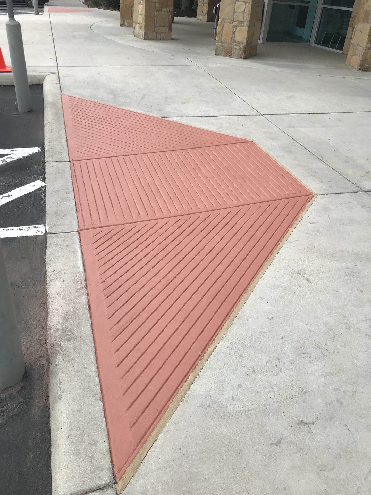 After Cleaning a Walkway Ramp Slope