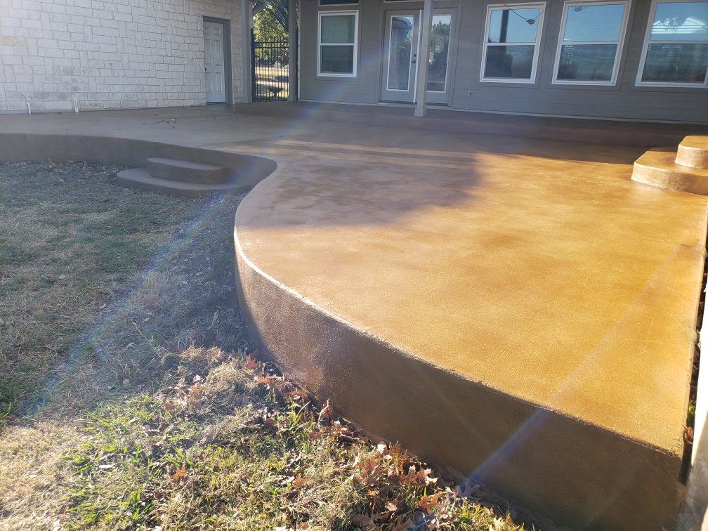 After Applying Epoxy on Concrete Patio
