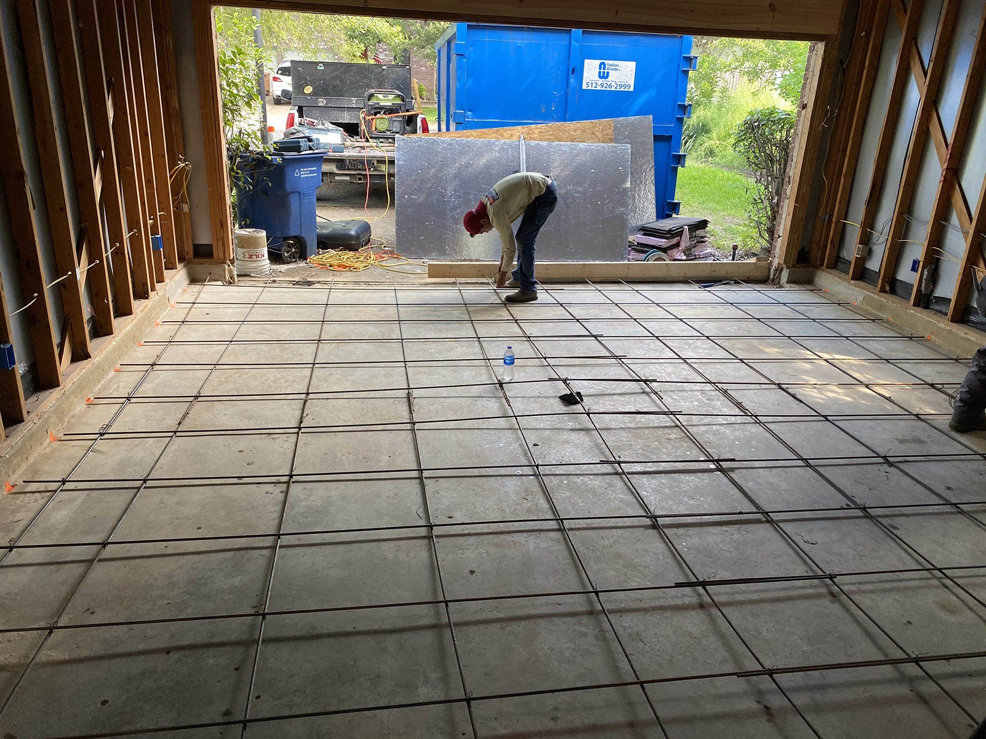 Installing Concrete Garage Floor