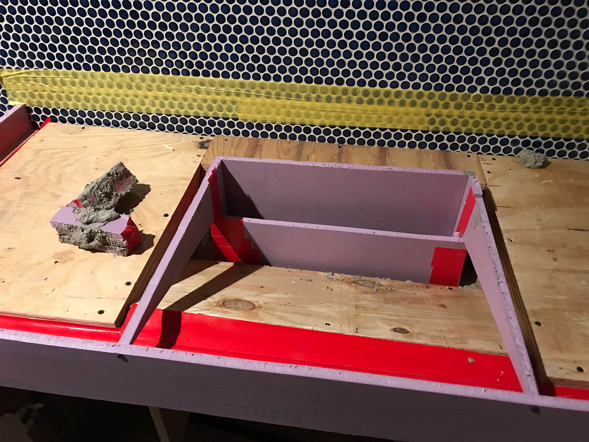 Before Concrete Countertops Installation