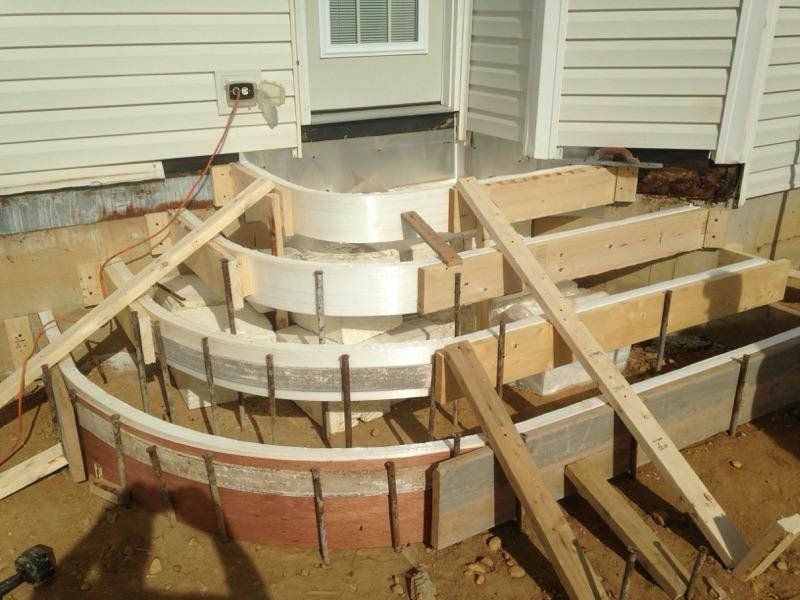 Installing Decorative Concrete Steps