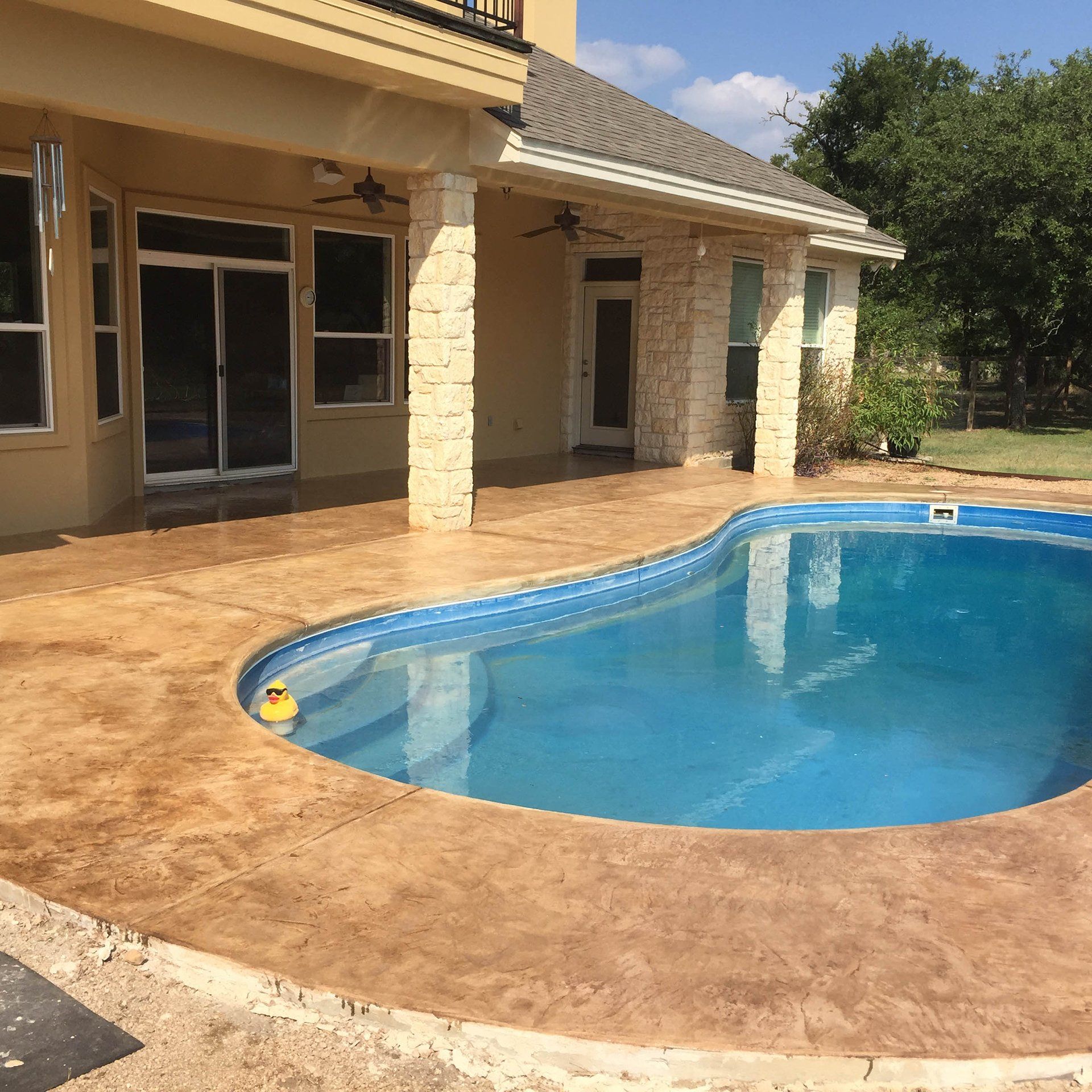Decorative Concrete Pool Deck