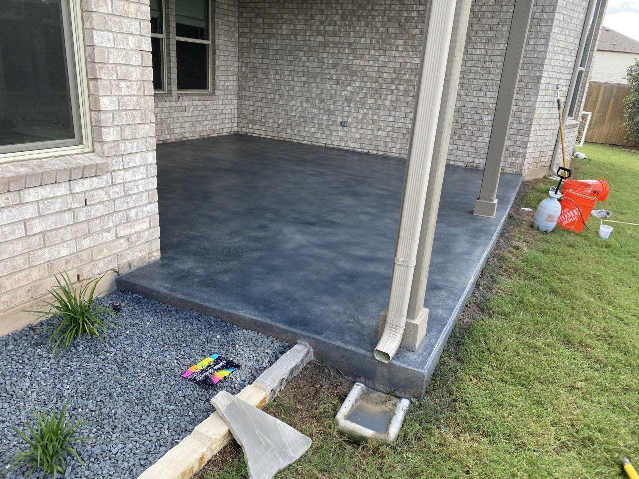 Concrete House Porch