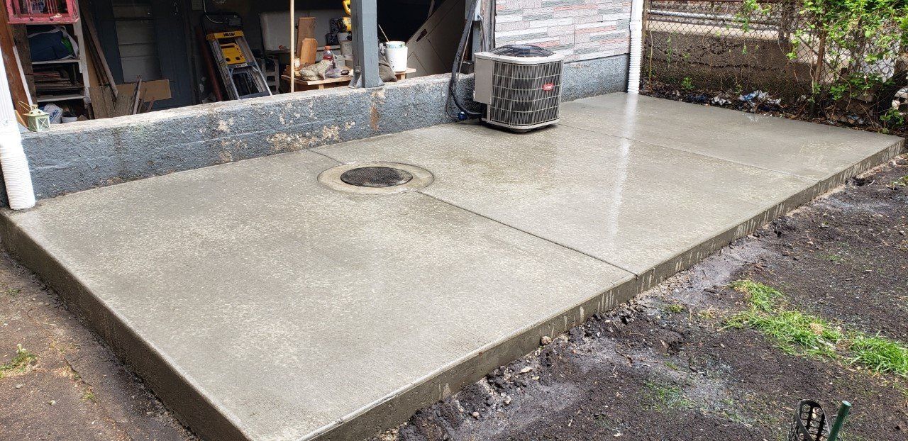 Backyard Concrete Slab