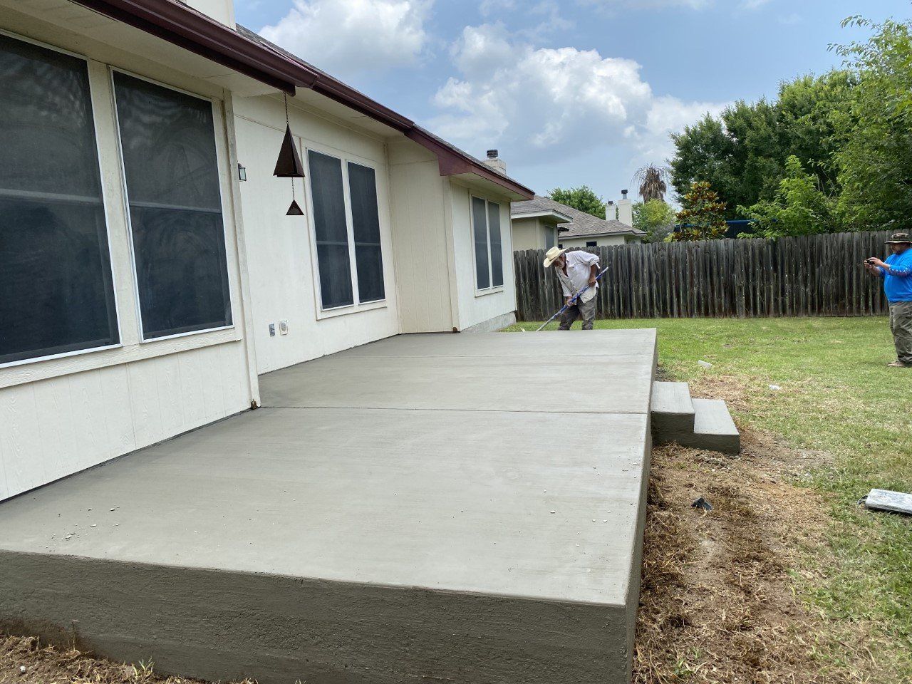 House Concrete Deck
