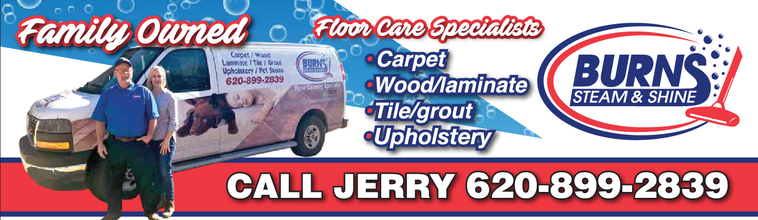 burns steam and shine billboard hutchinson ks