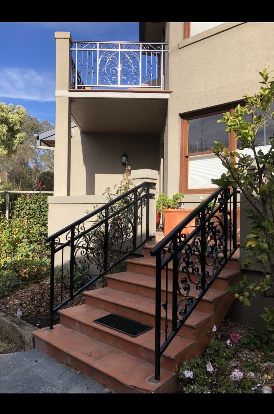 Wrought Iron Handrails in Canberra A.B. Fabrications