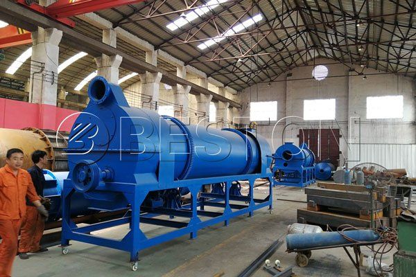 Beston Palm Kernel Shell Charcoal Making Machine for Sale