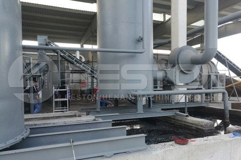 Installation of Coconut Shell Charcoal Machine