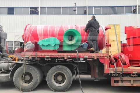 Shipment of Sawdust Charcoal Machine