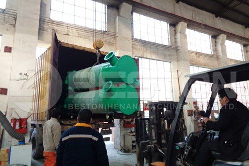 Shipment of Charcoal Making Equipment