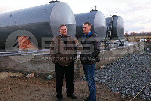 Installation of Beston Small Scale Pyrolysis Equipment