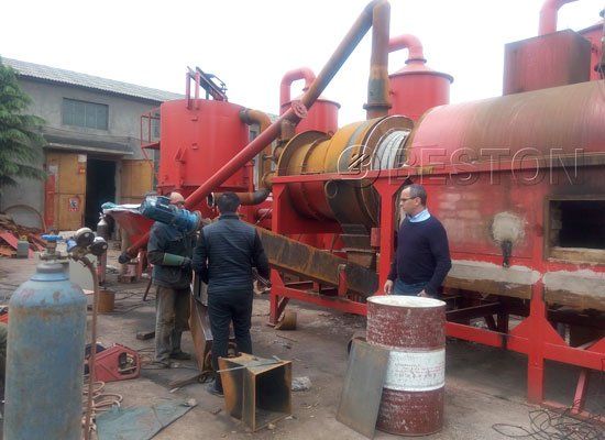 Rice husk charcoal making machine