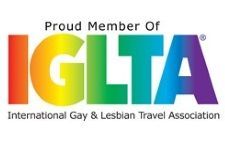 a proud member of iglta international gay and lesbian travel association