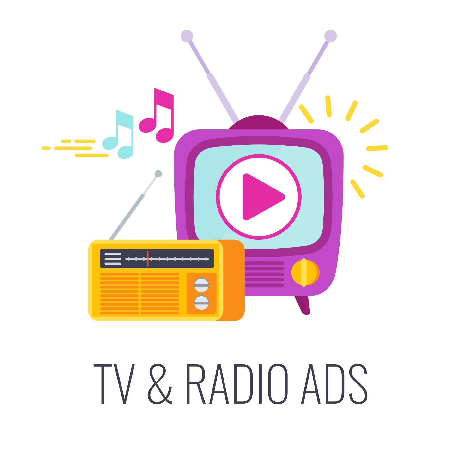 tv & radio ads for media buying
