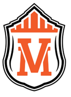 Orange and black shield logo with a large “M” and stylized crown/roof top