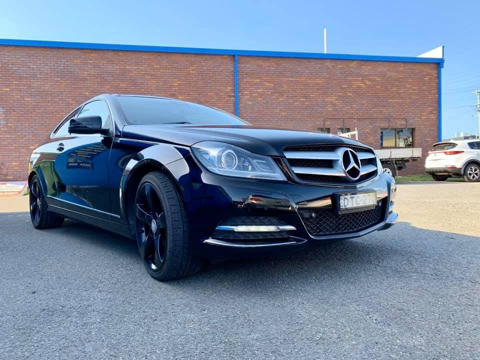 Sleek Blue Car