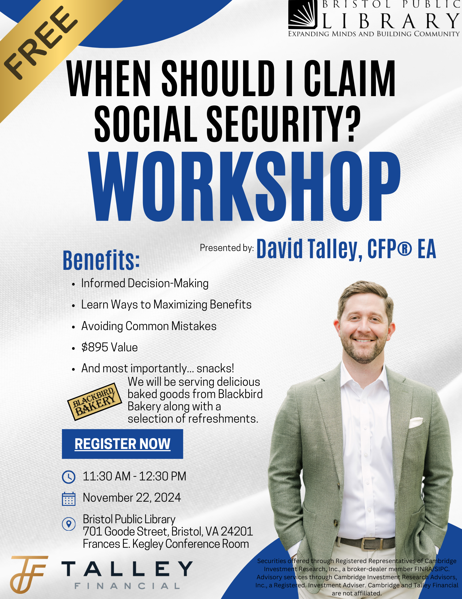 Social Security claiming workshop Bristol TN VA